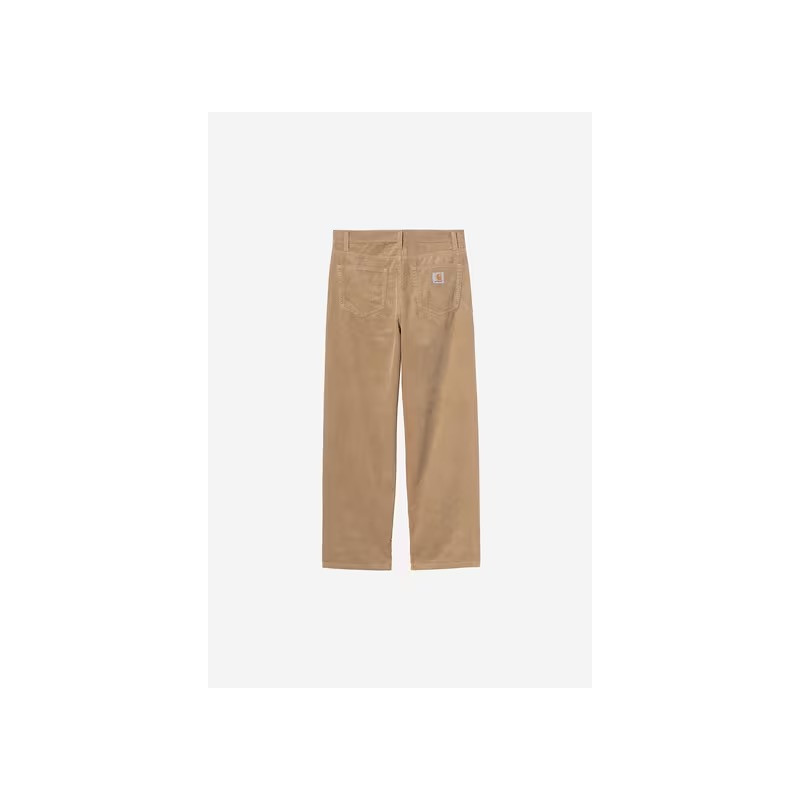 Pantalon Carhartt WIP Landon en velours côtelé – Coloris Leather Rinsed – Coupe Loose