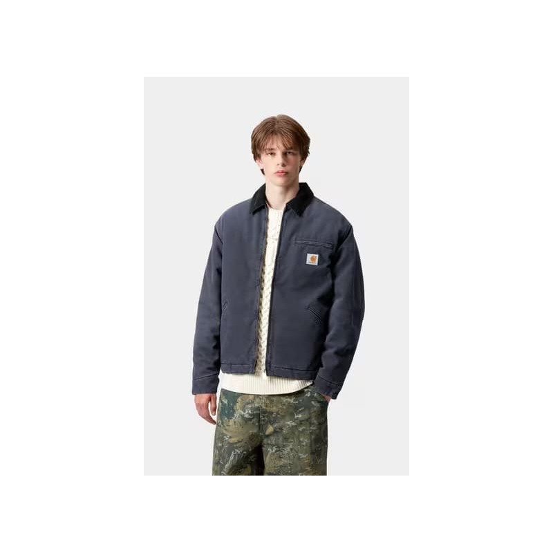 Carhartt OG Detroit Jacket Dark Navy – Veste Workwear Homme