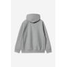 Carhartt American Hooded Script – Sweat à Capuche Gris Chiné | Qualité et Style