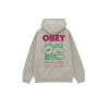 Hoodie OBEY Art Studio Flowers – Sweat Gris Moonstruck pour Homme et Femme