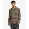 RVCA SHIRT LS DAYSHIFT BLANKET MUSHROOM MSH