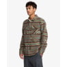 RVCA SHIRT LS DAYSHIFT BLANKET MUSHROOM MSH