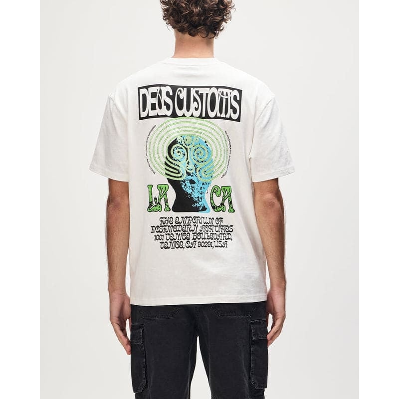 Deus Ex Machina Labyrinth Tee Vintage White – T-shirt Homme Style Retro