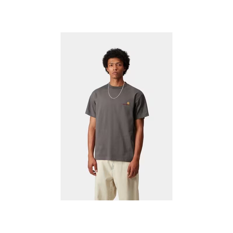 Carhartt WIP American Script Tee – Porphyry | T-shirt homme