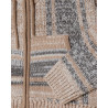 Obey Zip Up Baja Sweater Natural – Gilet Zippé Homme Style Streetwear en Maille Épaisse