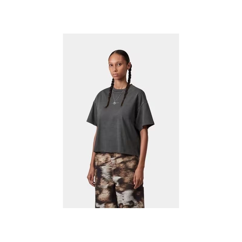Carhartt WIP W’ Benton T-Shirt Femme - Graphite | T-shirt Oversize en Coton Teint