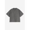 Carhartt WIP W’ Benton T-Shirt Femme - Graphite | T-shirt Oversize en Coton Teint