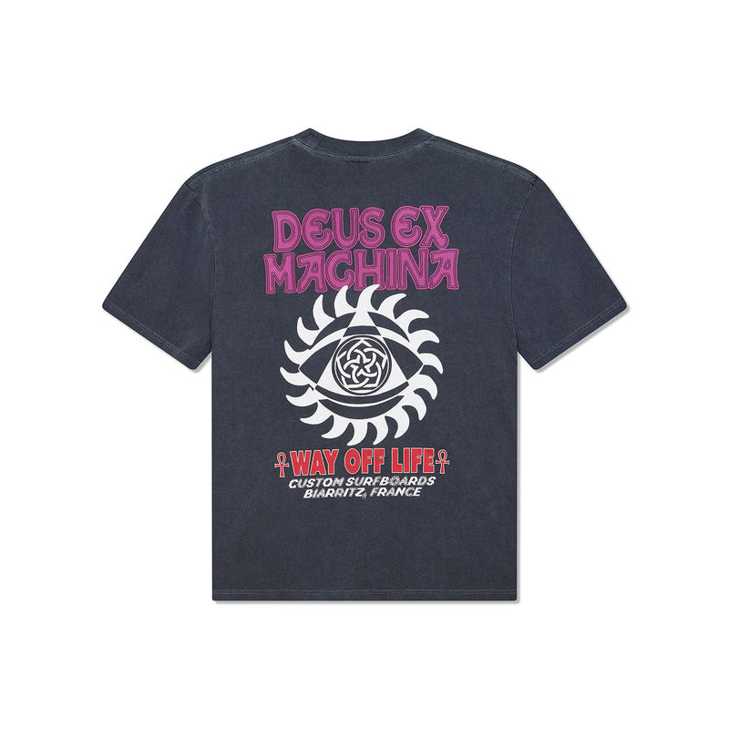 Deus Ex Machina Crank Tee Anthracite – T-shirt Homme Style Vintage Black