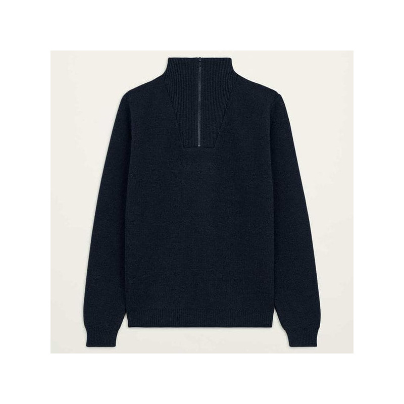 Pull Youri Camionneur Marine – Nitto Knitwear | Laine Mérinos