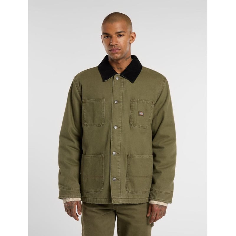 Dickies Chore Jacket Military Green – Veste Canvas Workwear Homme