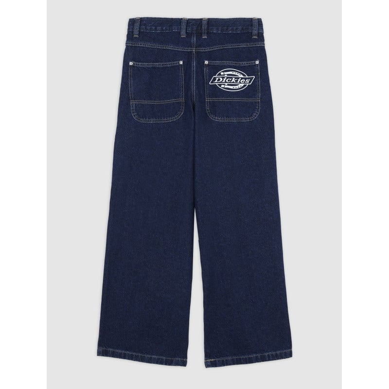 Dickies Hilham Denim Pant Dark Indigo – Jean Homme Coupe Ample