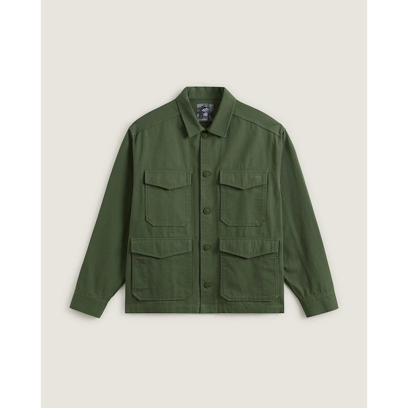 Vans Military Overshirt Atiba – Pine Forest | Chemise Ripstop Homme