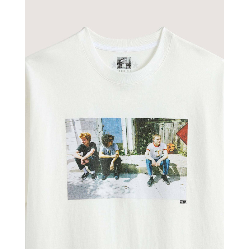 Vans Haze Curb Atiba Tee White – T‑shirt Skate Collab Atiba Haze