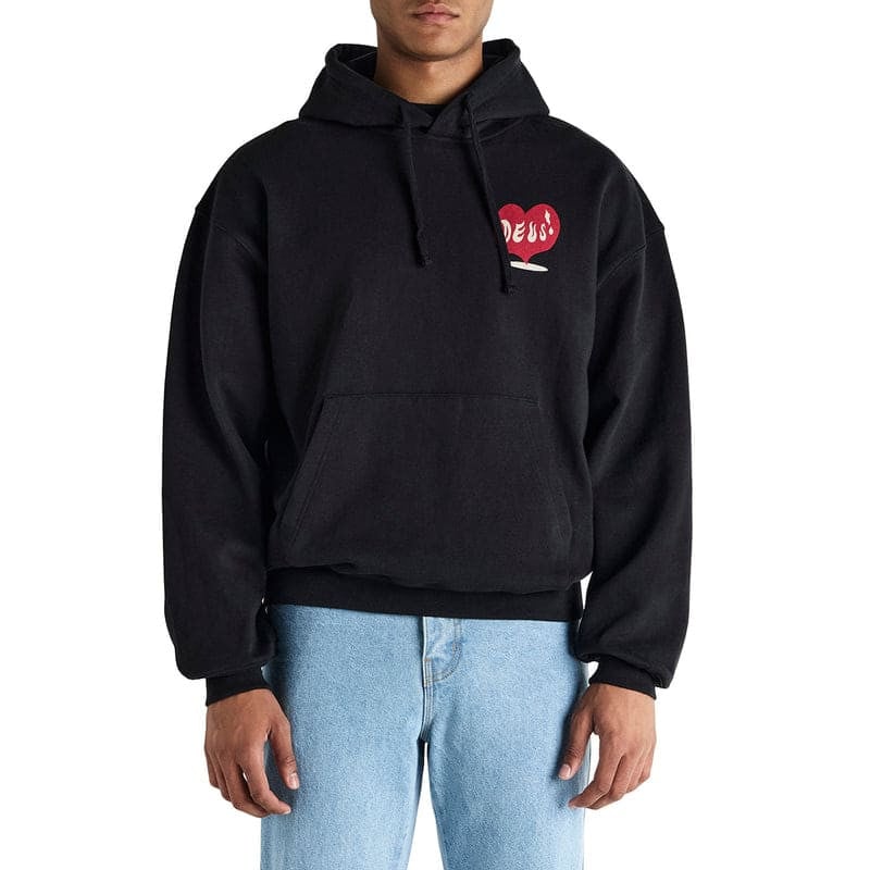 Hoodie Deus Ex Machina Deep Cut Noir – Sweat Oversize Homme Streetwear