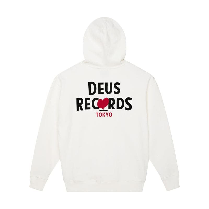 Hoodie Deus Ex Machina Deep Cut Blanc – Sweat Oversize Homme Streetwear
