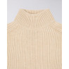 EDWIN RONI HIGH COLLAR ROLL NECK BEIGE