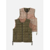 TAION X UNIVERSAL WORKS R106MJ REVERSED QUILTED VEST D.OLIVE