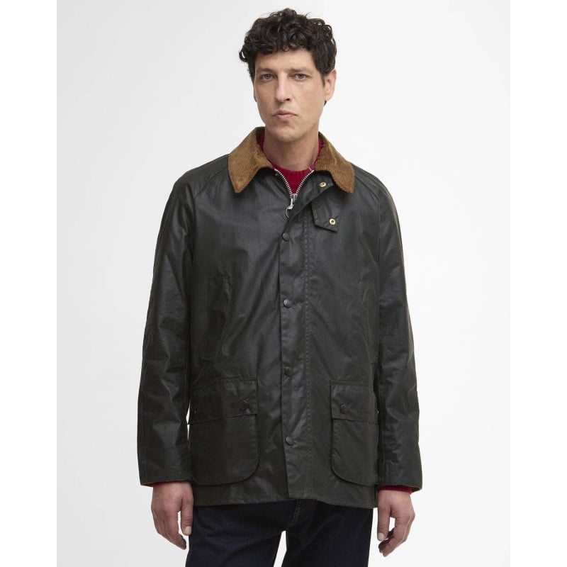 Barbour Festive Ashby Sage – Veste Coton Ciré Homme