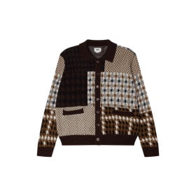 OBEY PATCHWORK CARDIGAN...