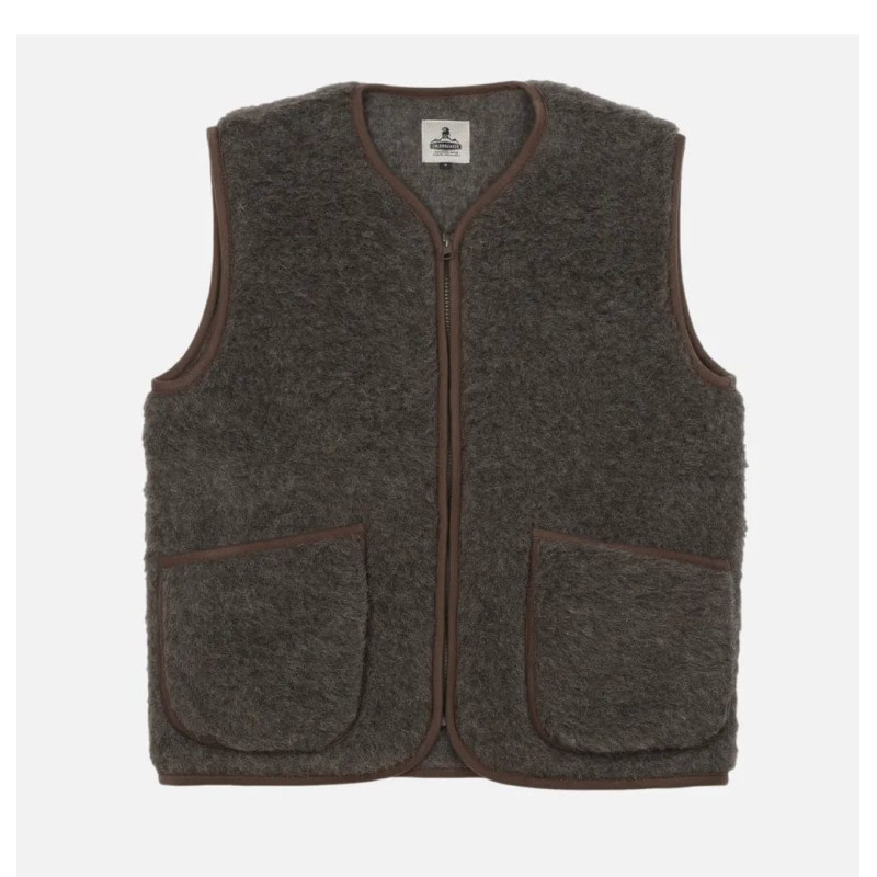 COLDBREAKER PEPITKO GILET MID BROWN