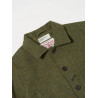 Bakers Jacket Universal Works – Harris Tweed Vert à Carreaux, 100% Laine, Style Chore Jacket