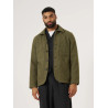 Bakers Jacket Universal Works – Harris Tweed Vert à Carreaux, 100% Laine, Style Chore Jacket