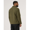 Bakers Jacket Universal Works – Harris Tweed Vert à Carreaux, 100% Laine, Style Chore Jacket