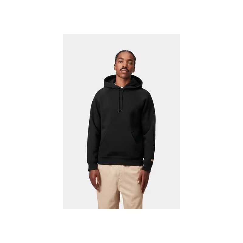 Carhartt Hooded Chase Sweat Black | Hoodie Streetwear