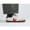VEJA VOLLEY LEATHER WHITE PEKIN BARK