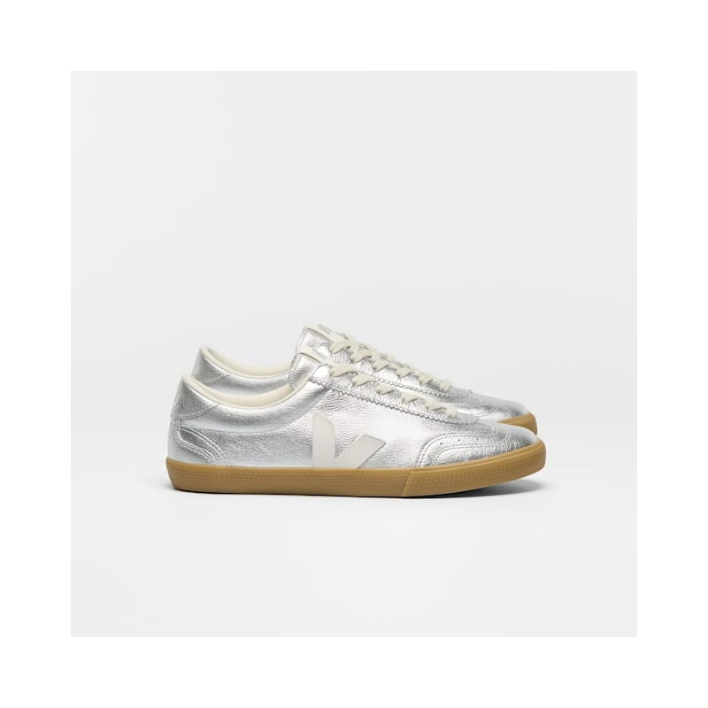 Veja Volley Leather Silver White Natural – Sneakers cuir éco-responsables