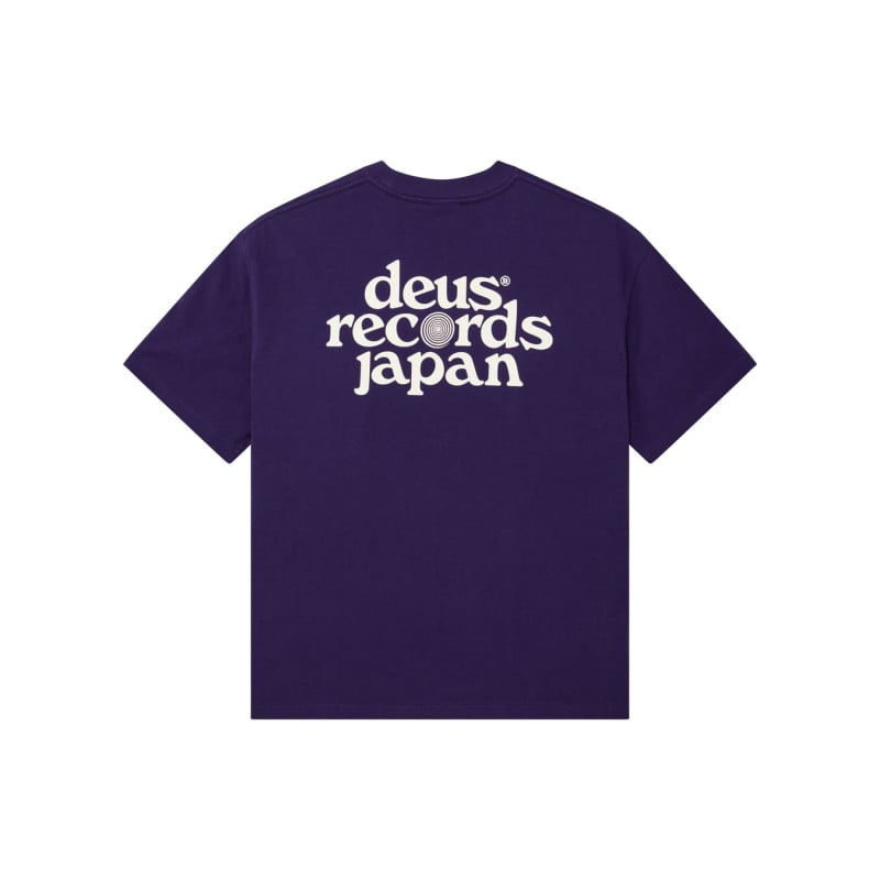 T-shirt Deus Ex Machina Strata Violet Indigo – Tee-shirt Homme Graphique Premium