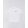 EDWIN Music Channel Tee White red – T-shirt graphique blanc en coton