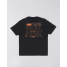 EDWIN Always Late Tee Black – T-shirt streetwear Black imprimé