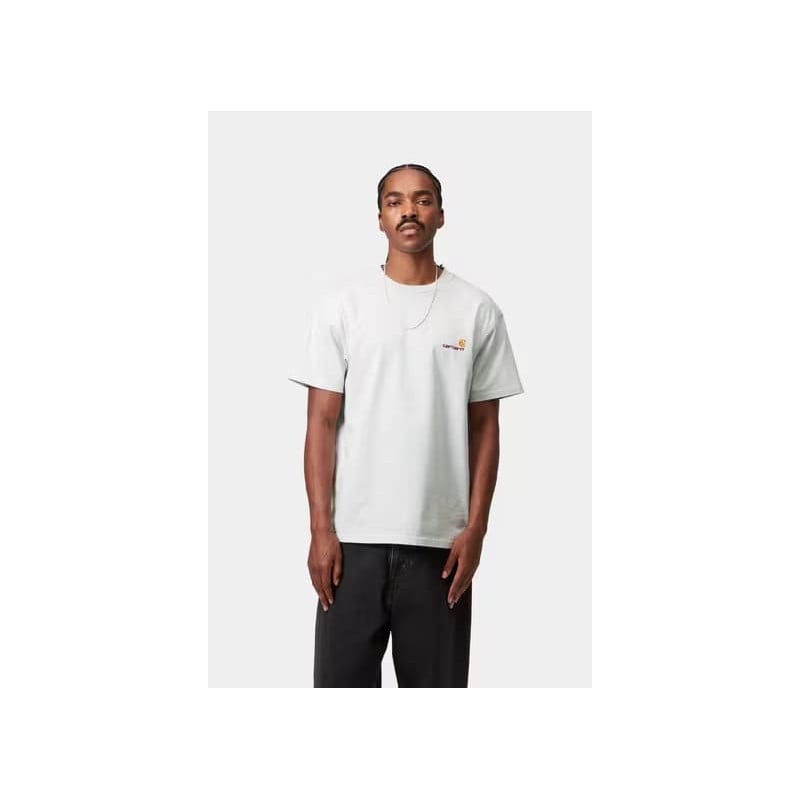 Carhartt WIP American Script Tee – Ash Heather | T-shirt homme