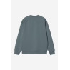 Carhartt WIP Chase Sweat Cozy Blue – Sweat-shirt Homme Logo Brodé
