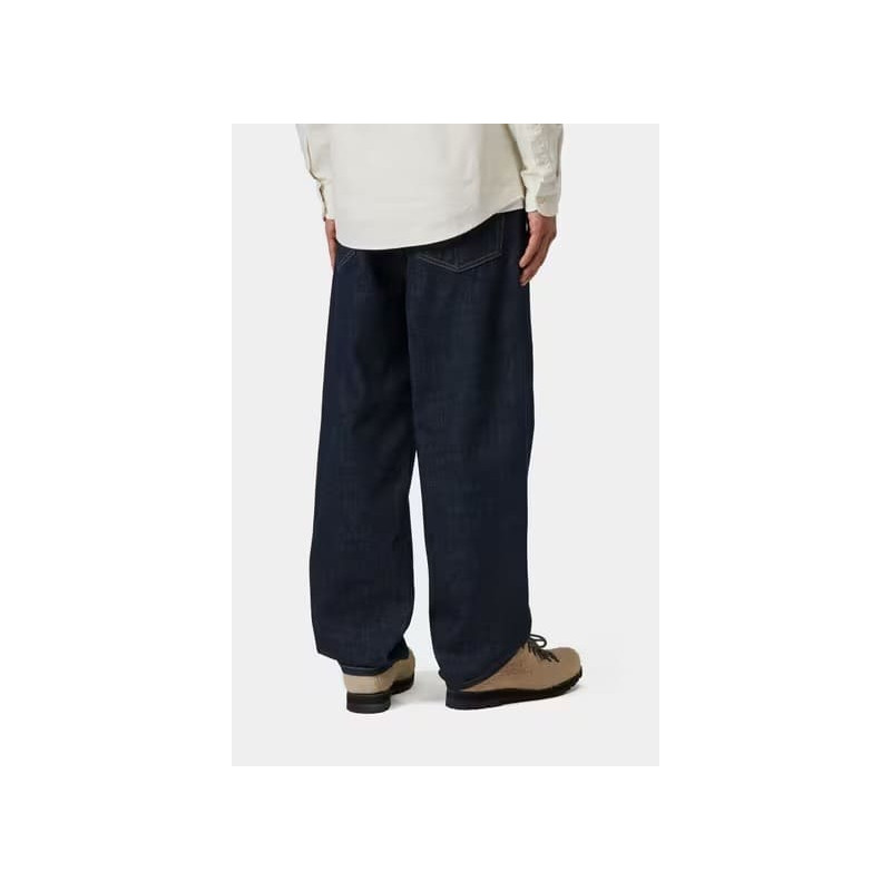 Carhartt Aaron Pant Blue Rinsed – Pantalon droit homme