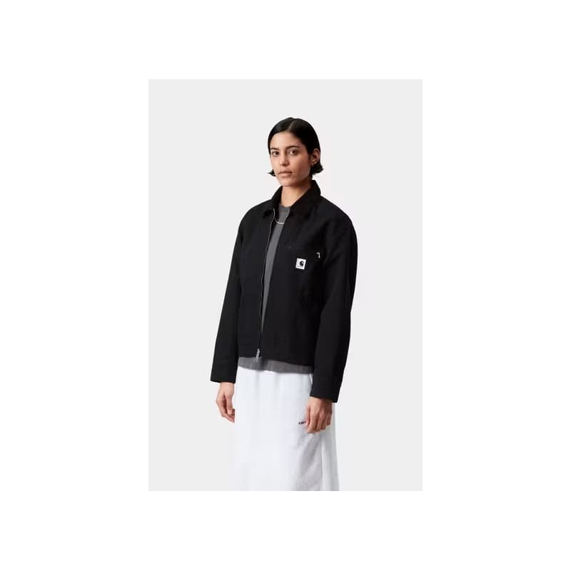 Carhartt W’ OG Detroit Jacket Black Rinsed – Veste femme été