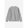 Carhartt American Script Sweat Grey heather – Sweat homme