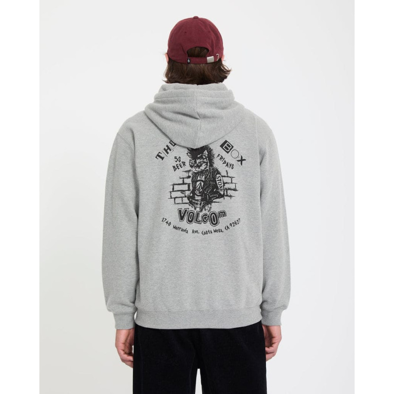 Sweat zippé Volcom Catastrophy Heather Grey