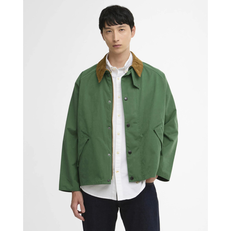 Barbour OS Transport Casual Jacket Racing Green – Veste oversize