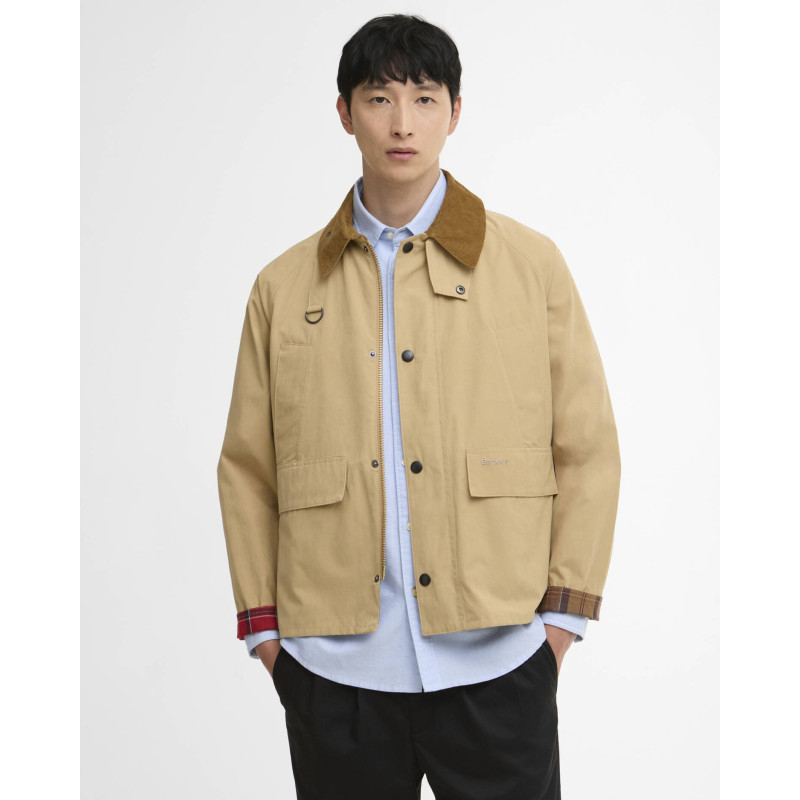 Barbour Solar Spey Casual Jacket Stone – Veste oversize casual
