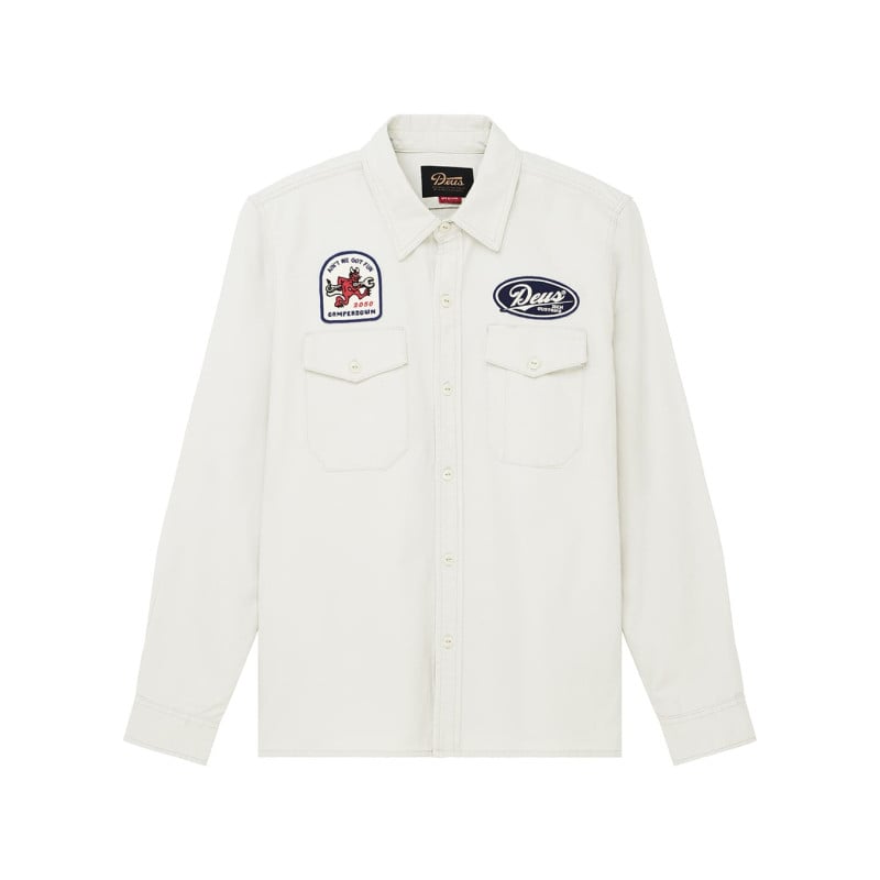 Deus Ex Machina Nomad Shirt Dirty White | Chemise Homme