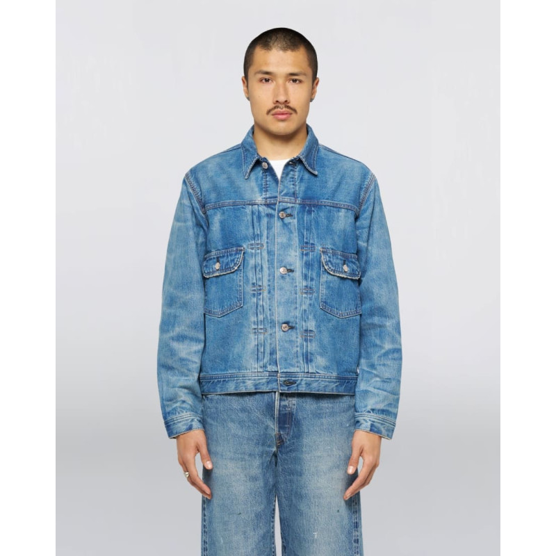 EDWIN Veste Denim Blue Light Used – Style Vintage