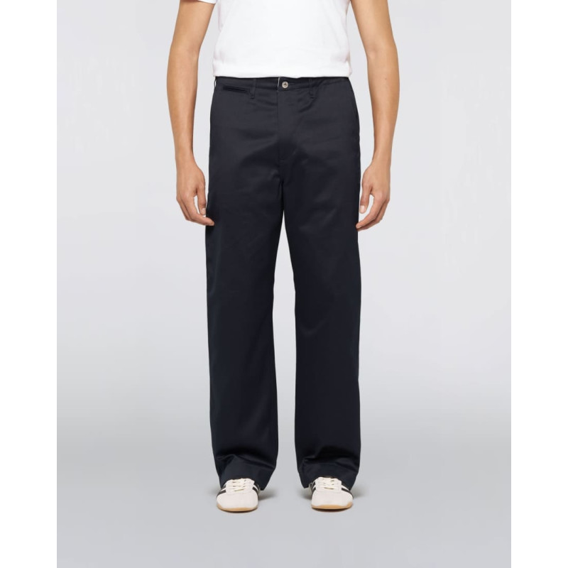 Edwin Wide Trousers Navy Unwashed – Pantalon Coton