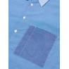 Universal Works Fil a Fil Shirt Sky Blue