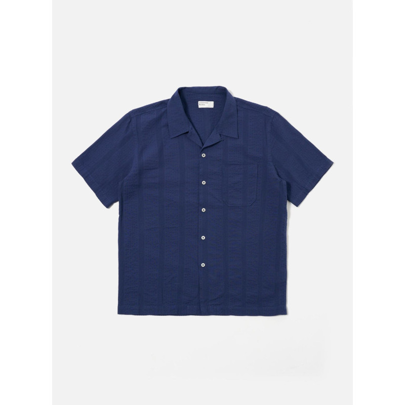 Universal Works Road Shirt Maui Cotton Blue
