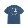POLAR SKATE.CO TEE SS CONTRAST STROKE LOGO GREY BLUE