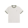 POLAR SKATE.CO TEE SS RINGER PALE TAUPE ARMY GREEN