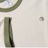 POLAR SKATE.CO TEE SS RINGER PALE TAUPE ARMY GREEN