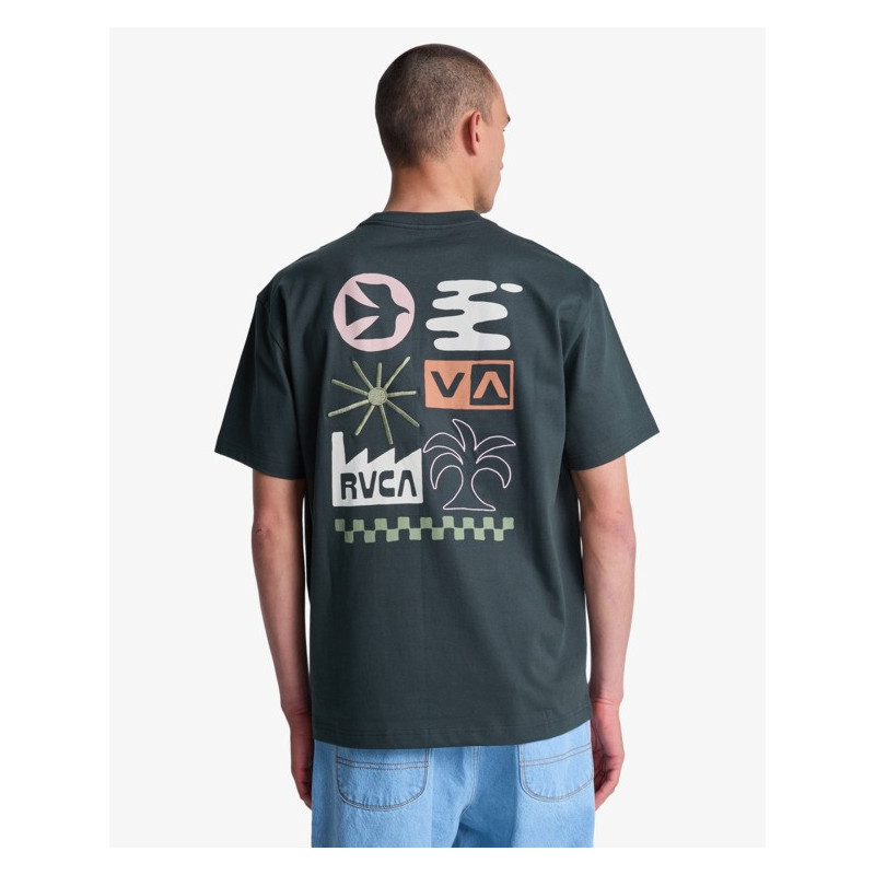 Rvca Mirage Tee Pirate Black - Unisexe